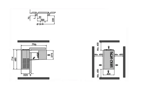 чертеж RIVACOLD FAM003Z001 моноблок RIVACOLD FAM003Z001