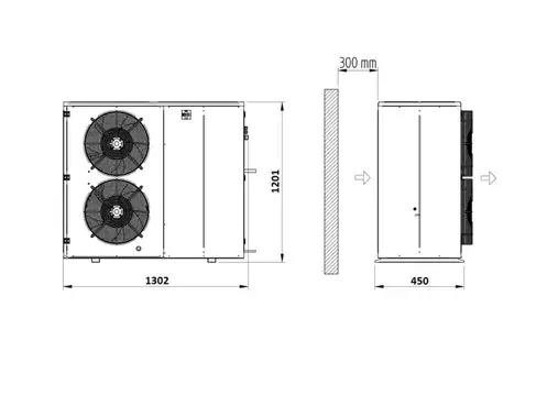 mh2x450 Сплит-система RIVACOLD THUM245Z0312RVC