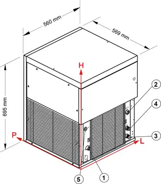 Льдогенератор NTF GM 1200 W