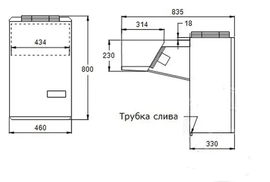1 Холодильный моноблок Ариада AMS 105