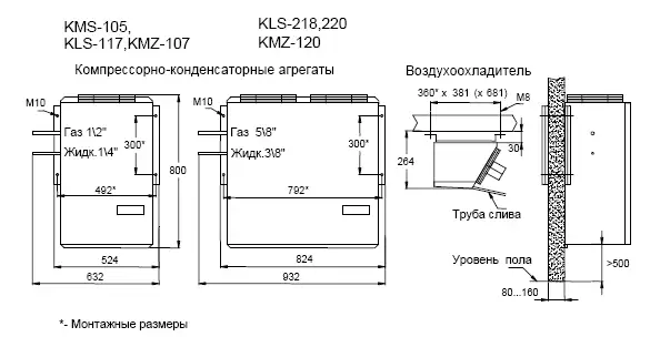 Холодильная сплит-система Ариада КMS 107