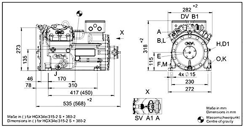 Bock HGX34e/255 4S Схема
