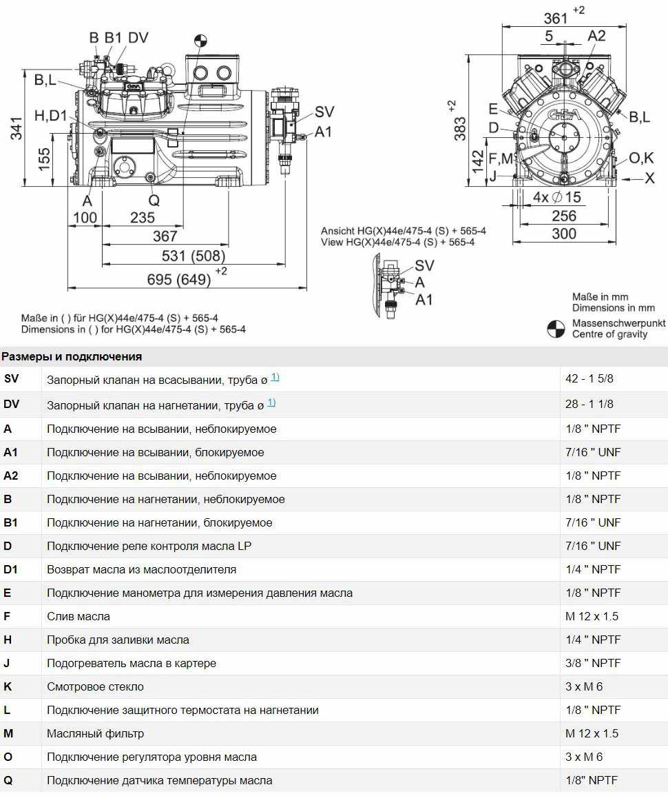 Bock HGX44e/770-4S Схема Bock HGX44e/770-4S Схема