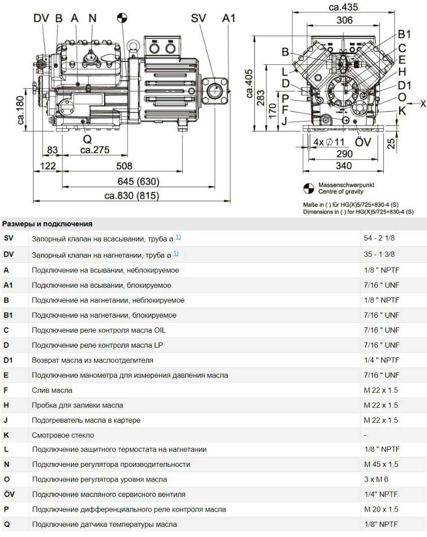 Bock HGX5 945 4S Схема Bock HGX5 945 4S Схема
