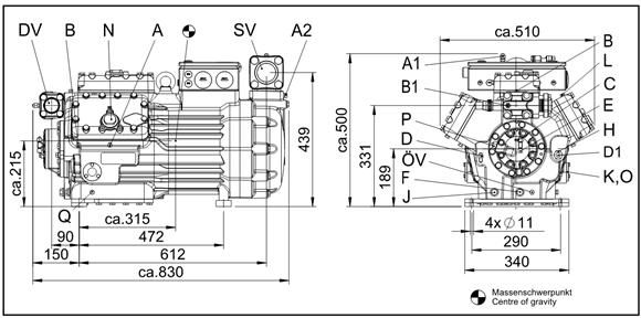 Bock HGX7/1860-4S Схема Bock HGX7/1860-4S Схема