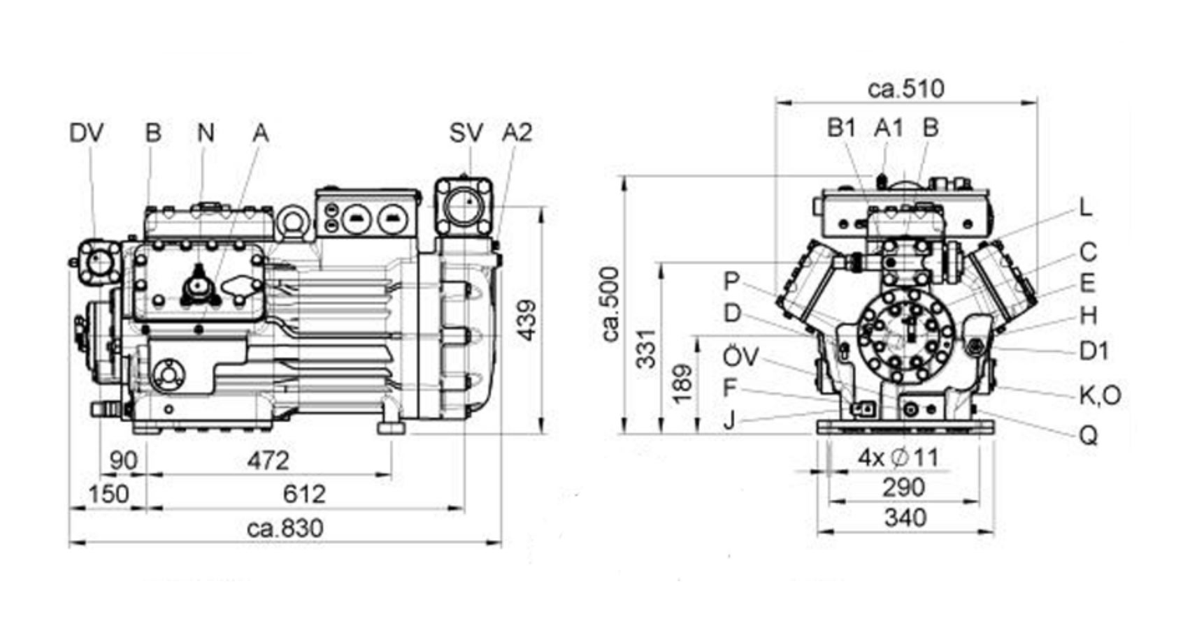 Bock HGX7/1860-4S Схема Bock HGX7/1860-4S Схема